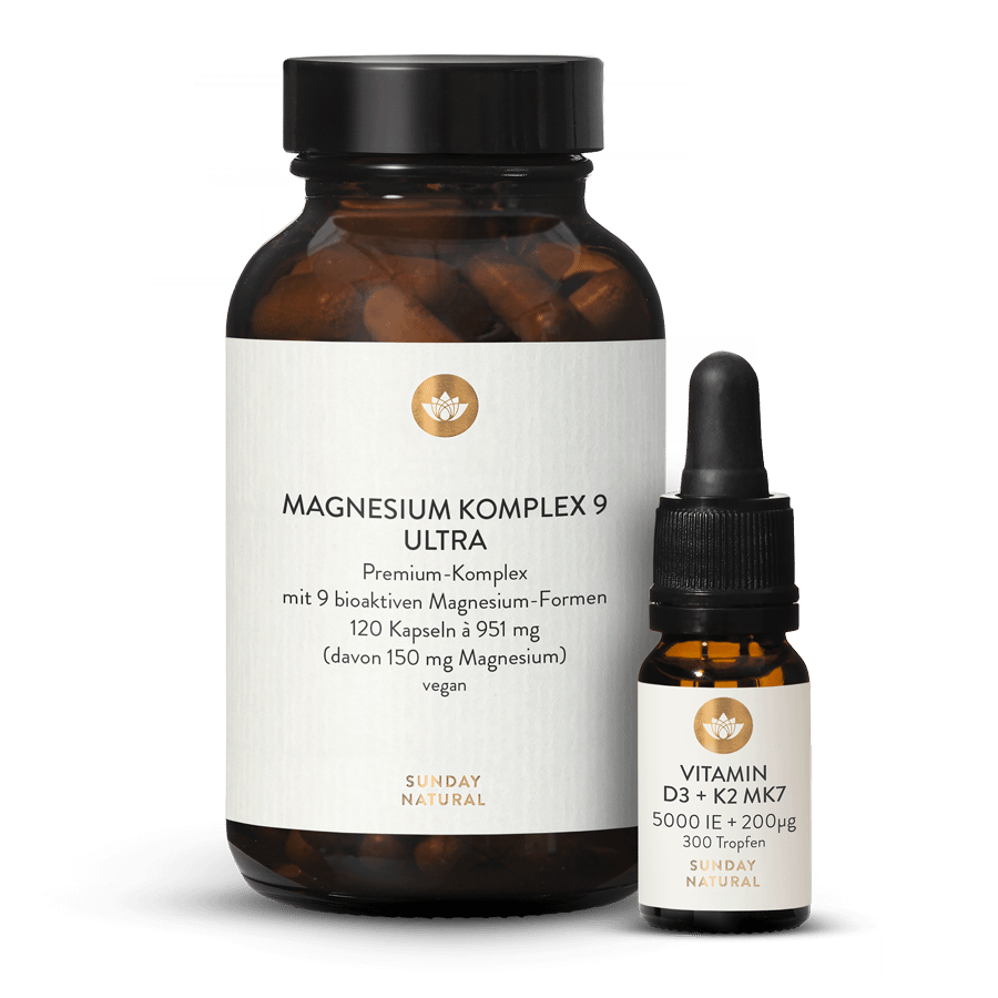 Magnesium Ultra Vitamin D3 + K2 MK7 5000 IE + 200 µg 1 St.