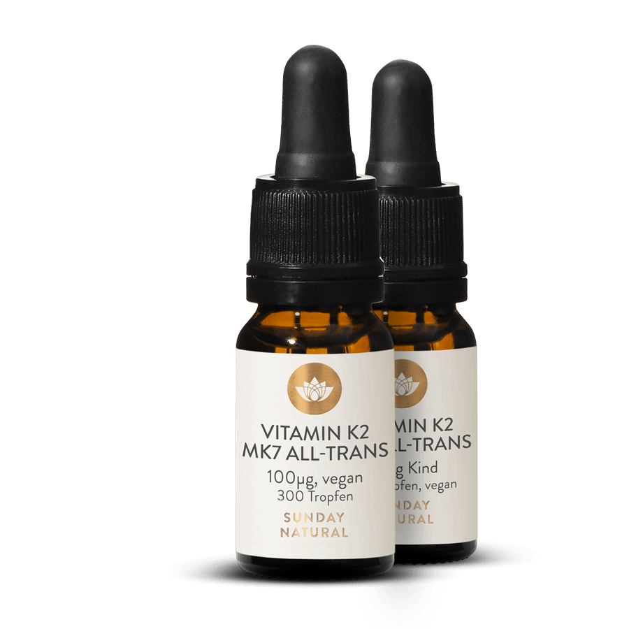Vitamin K2 100 µg MK7 All-Trans Tropfen, Vegan 2x8ml