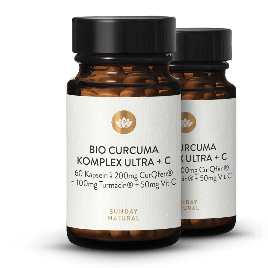 Complexe de curcuma bio Ultra + vitamine C 2 x 60 gélules