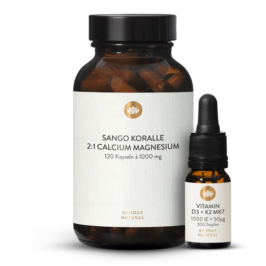 Vitamines D3 + K2 + corail Sango 2:1 - Coffret 1 p.