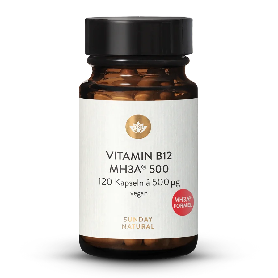 Vitamine B12 bioactive formule MH3A® 500 µg 120 gélules