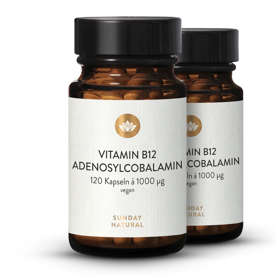 Vitamin B12 Adenosylcobalamin 1000µg 2x120 capsules