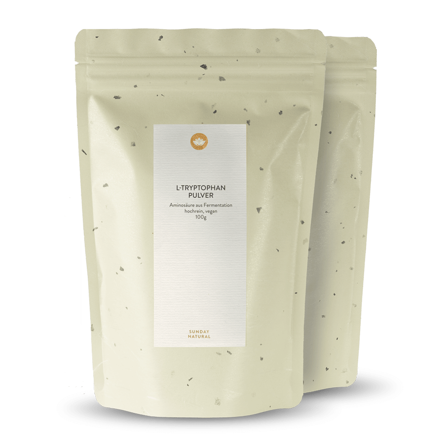 Poudre de L-tryptophane issu de la fermentation, vegan 2 x 100g