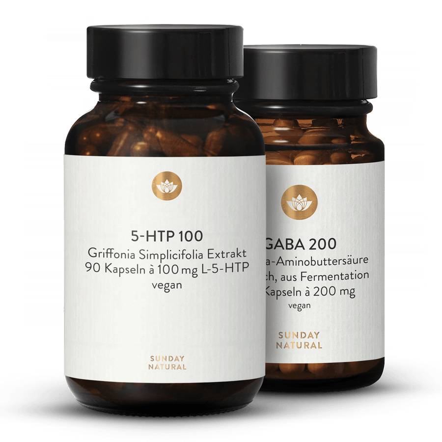 5-HTP 100 + GABA 200 Set Vegan 2x90 Kapseln