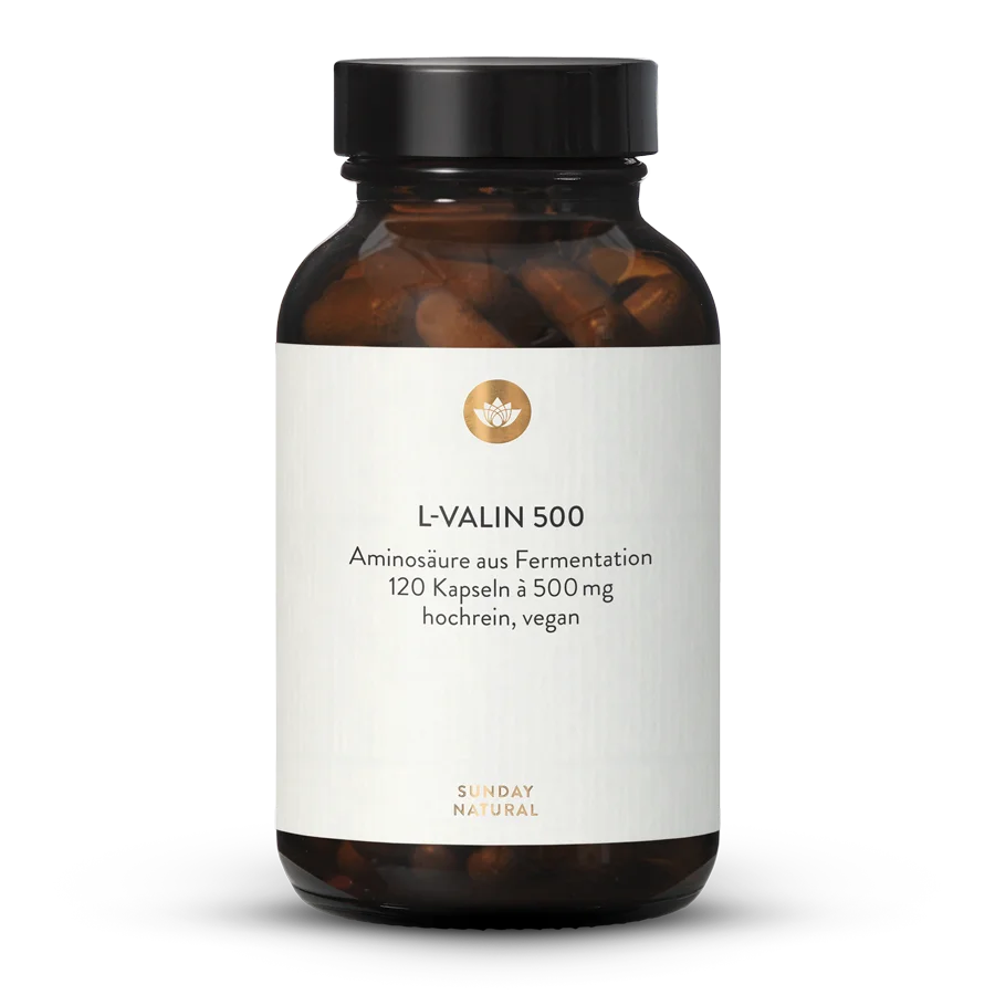 L-Valin 500 Kapseln Aus Fermentation, Vegan 120 Kapseln