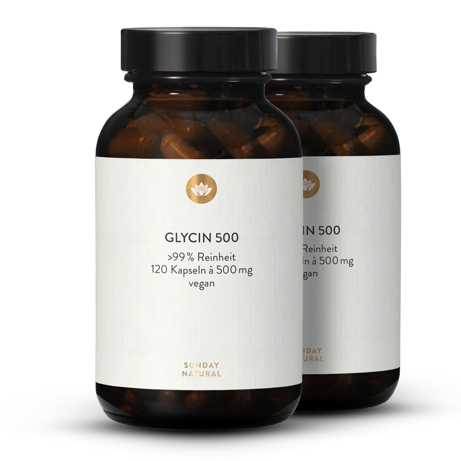 L-Glycine 500mg Capsules 2x120 capsules