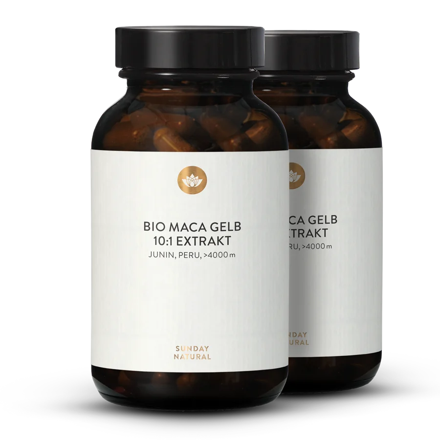 Bio Maca Gelb Extrakt Kapseln 10:1 2x100 Kapseln