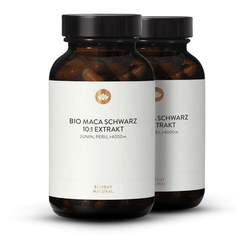 Bio Maca Schwarz Extrakt Kapseln 10:1 2x100 Kapseln