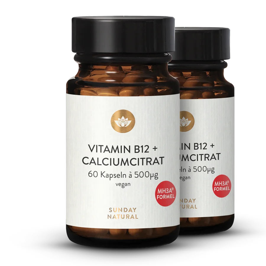 Vitamin B12 Mh3a® + Calcium 500µg 2x60 Kapseln 