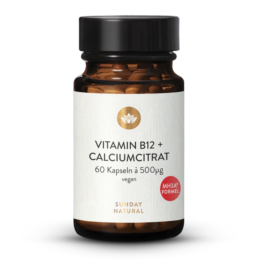 Vitamin B12 Mh3a® + Calcium 500µg 60 Kapseln