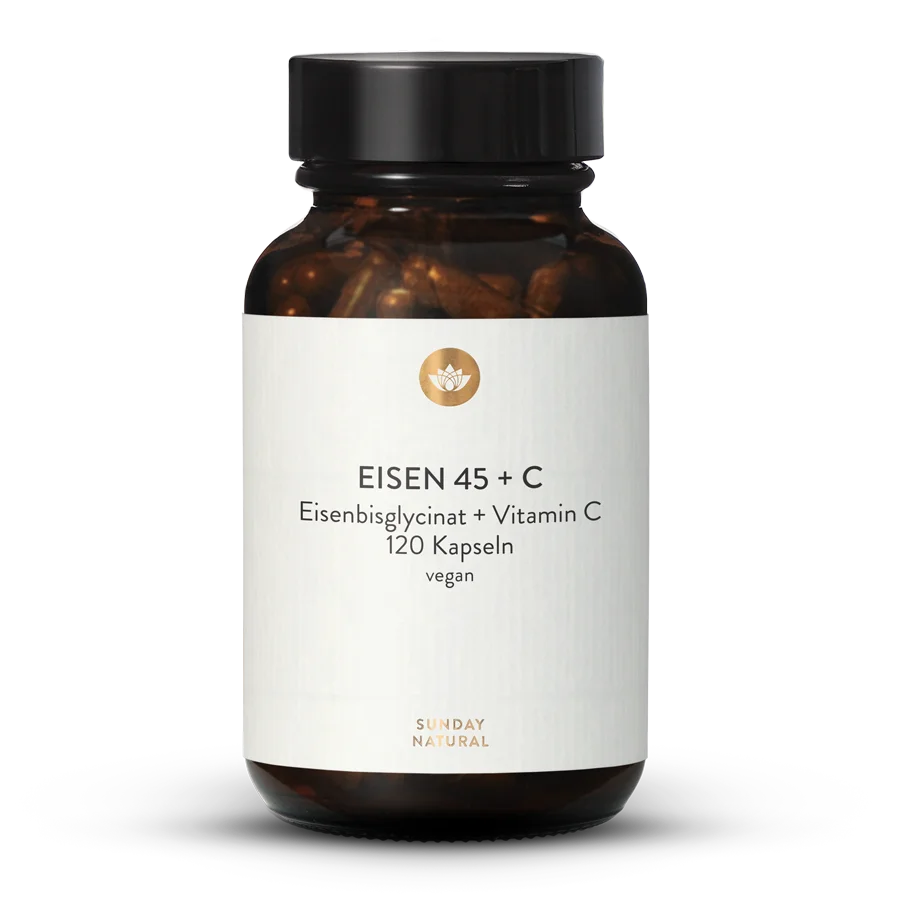 Eisenchelat 45mg Bisglycinat + Vit C 120 Kapseln