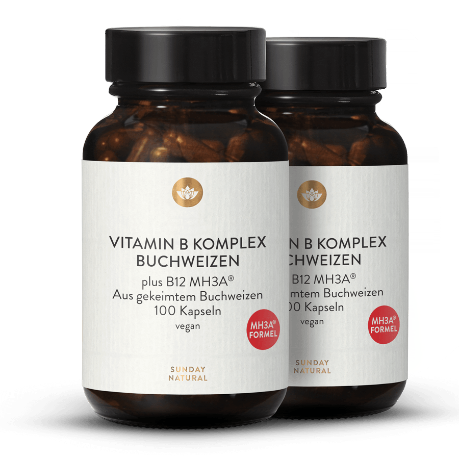 Vitamin B Complex + B12 MH3A® Capsules 2x100 capsules