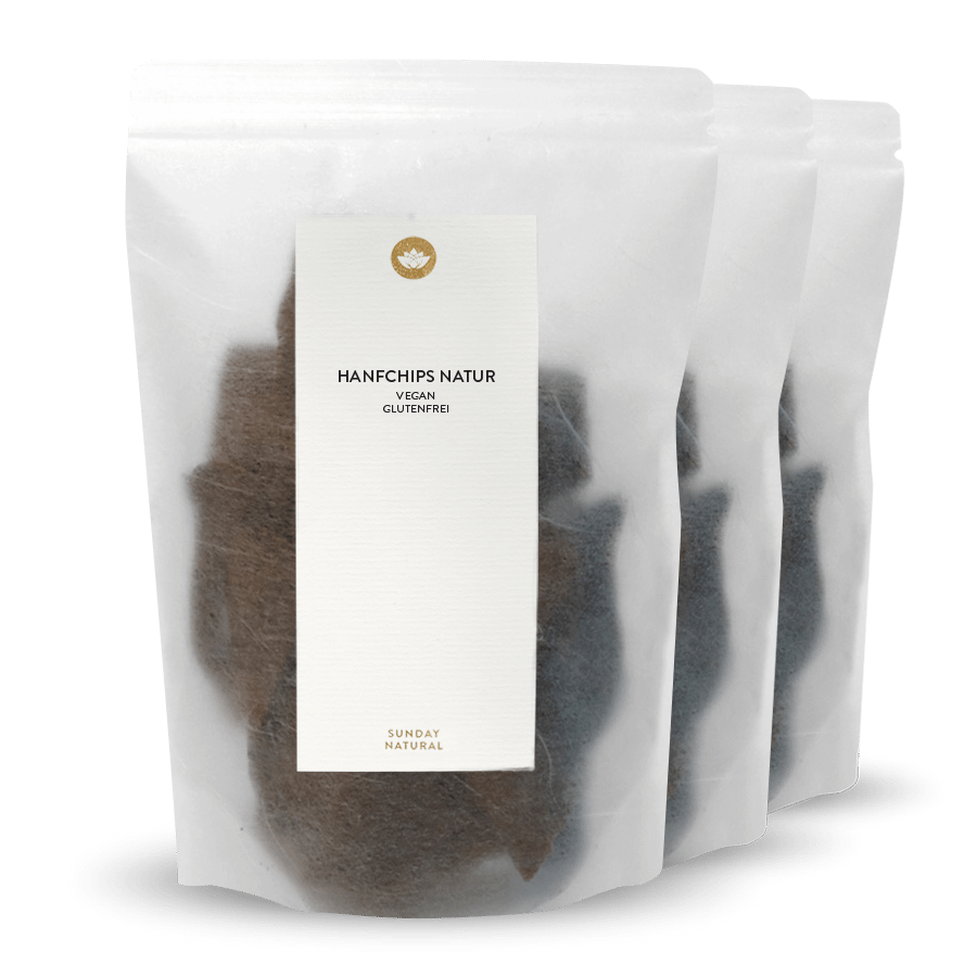 Natural Hemp Chips With Hemp Flour 3x80g
