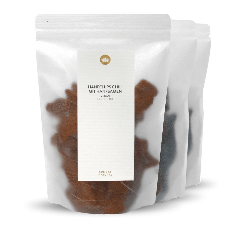 1 x chips de chanvre au piment et 2 x chips de chanvre nature 3 x 80 g