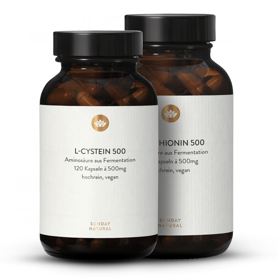 Cystein + Methionin Set Aus Fermentation, Vegan 2x120 Kapseln