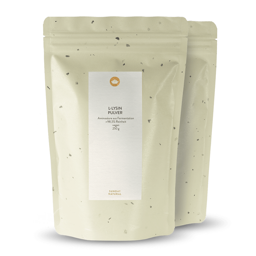 Poudre de L-lysine issue de la fermentation, vegan 2 x 250 g