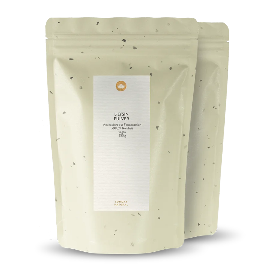 Vegan L-Lysine Powder Produced by Fermentation 2x250g