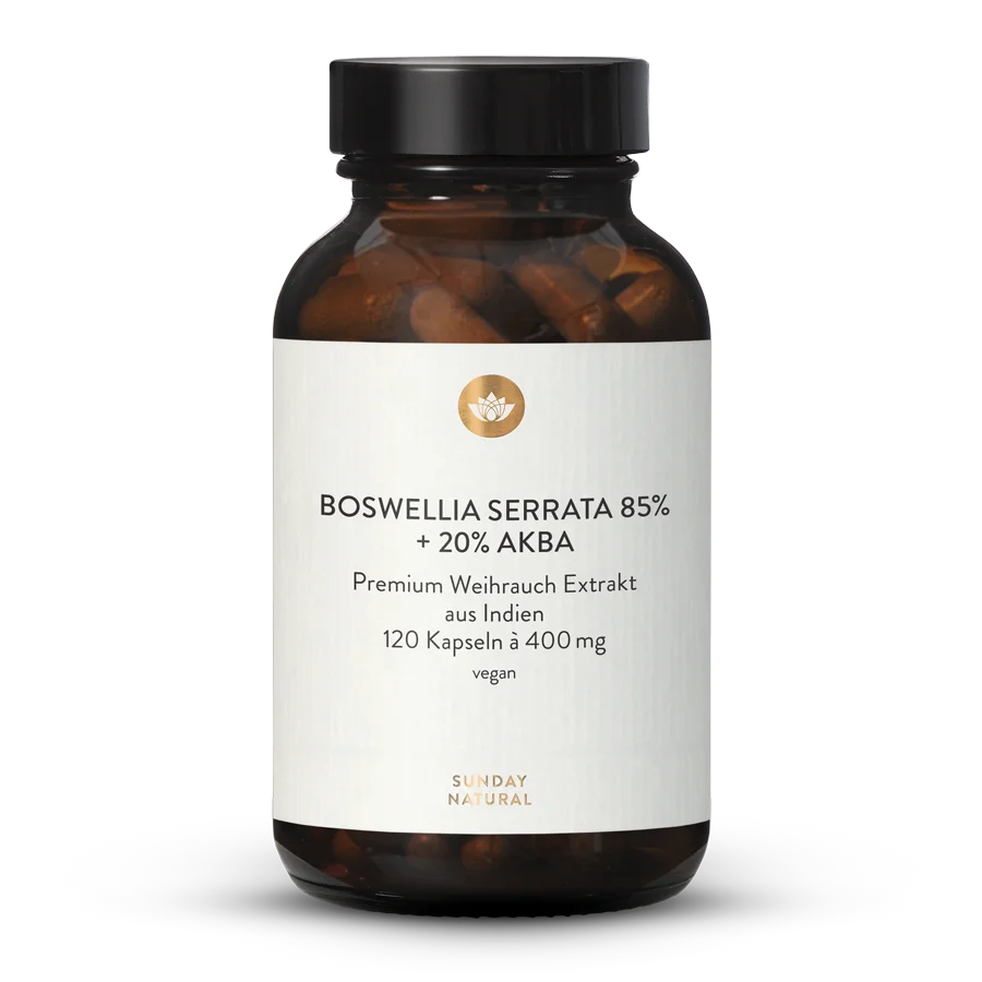 Weihrauch Kapseln Boswellia Serrata 85% + AKBA 20% 120 Kapseln