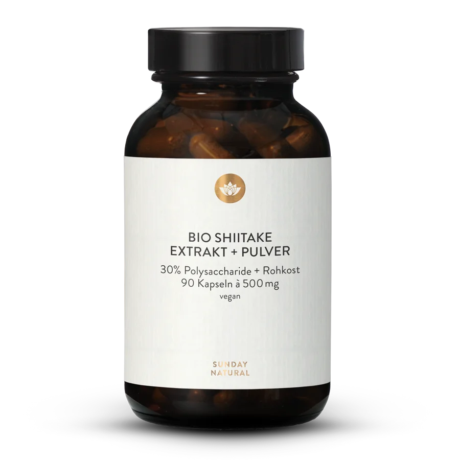 Extrait + poudre de shiitake bio en gélules 90 gélules