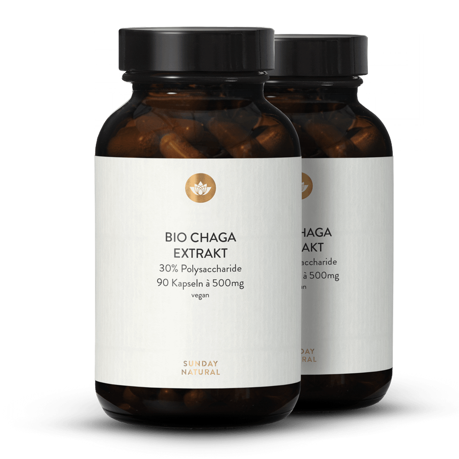 Organic Chaga Extract 30% Polysaccharides 2x90 capsules