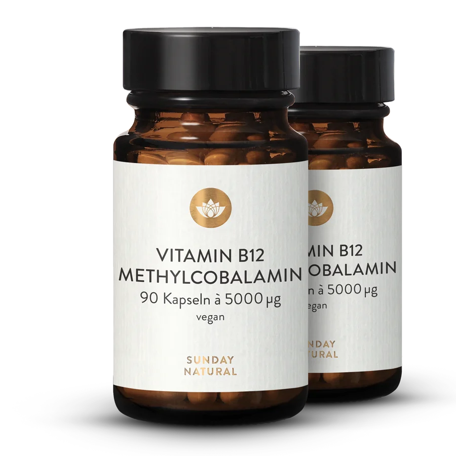 Vitamin B12 Methylcobalamin 5000µg 2x90 Kapseln