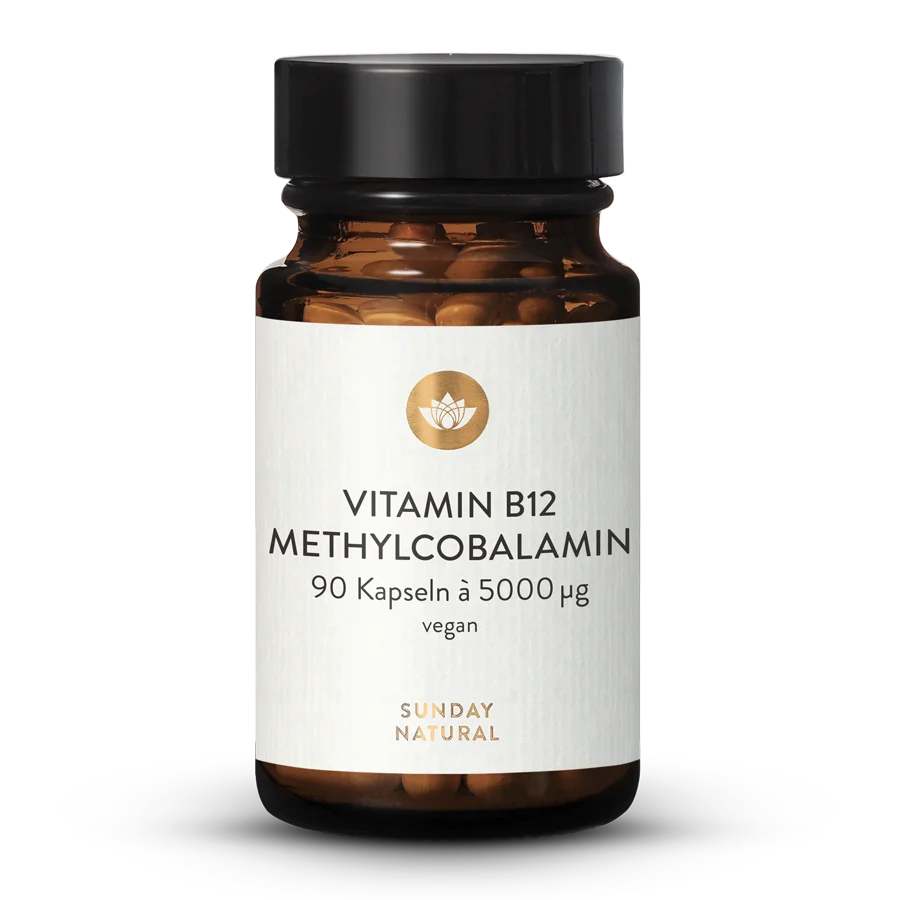 Vitamin B12 Methylcobalamin 5000µg 90 Kapseln