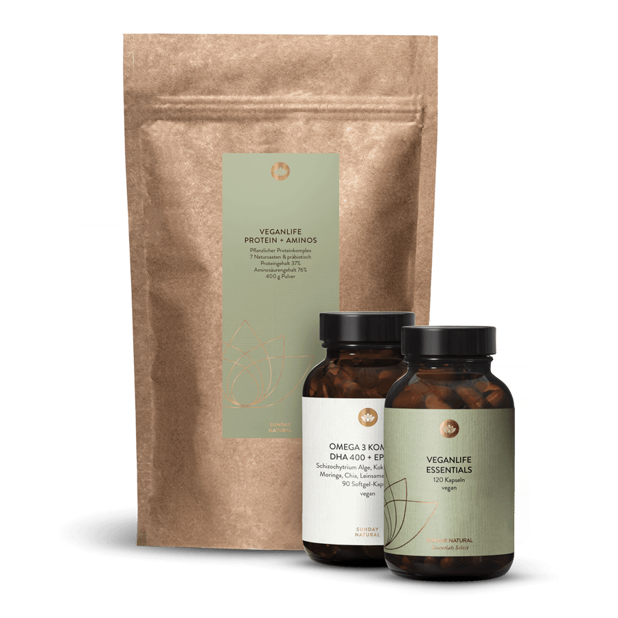 VeganLife Essentials + Protein + Omega-3 Set 1 pc.