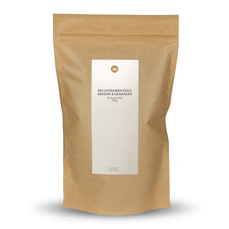 Graines De Lin Blond Bio Germées & Moulues 250 g