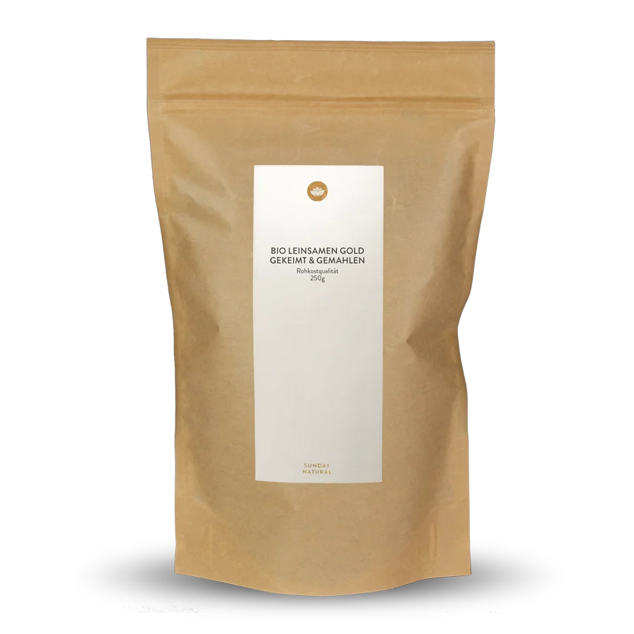 Bio Leinsamen Gold Gekeimt & Gemahlen 250g