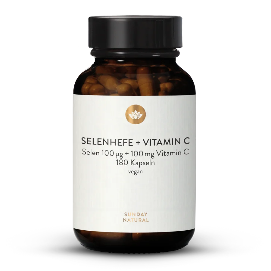 Levure de sélénium + vitamine C 180 gélules