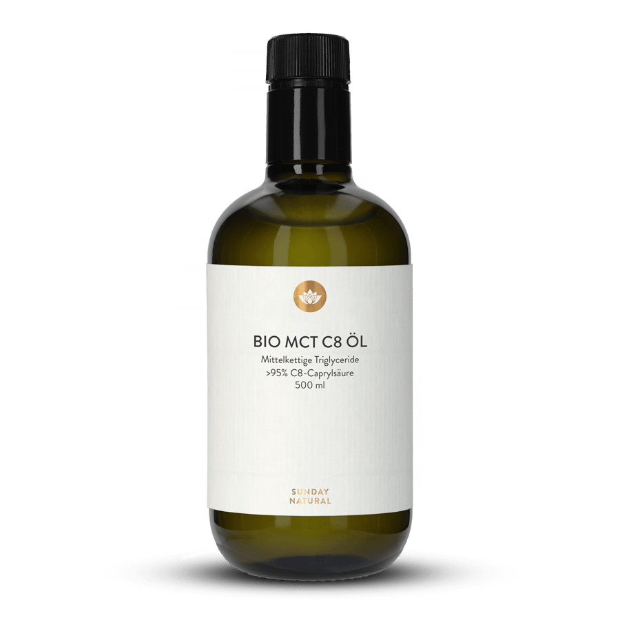 Bio MCT C8 Öl >95% C8 Caprylsäure 500ml