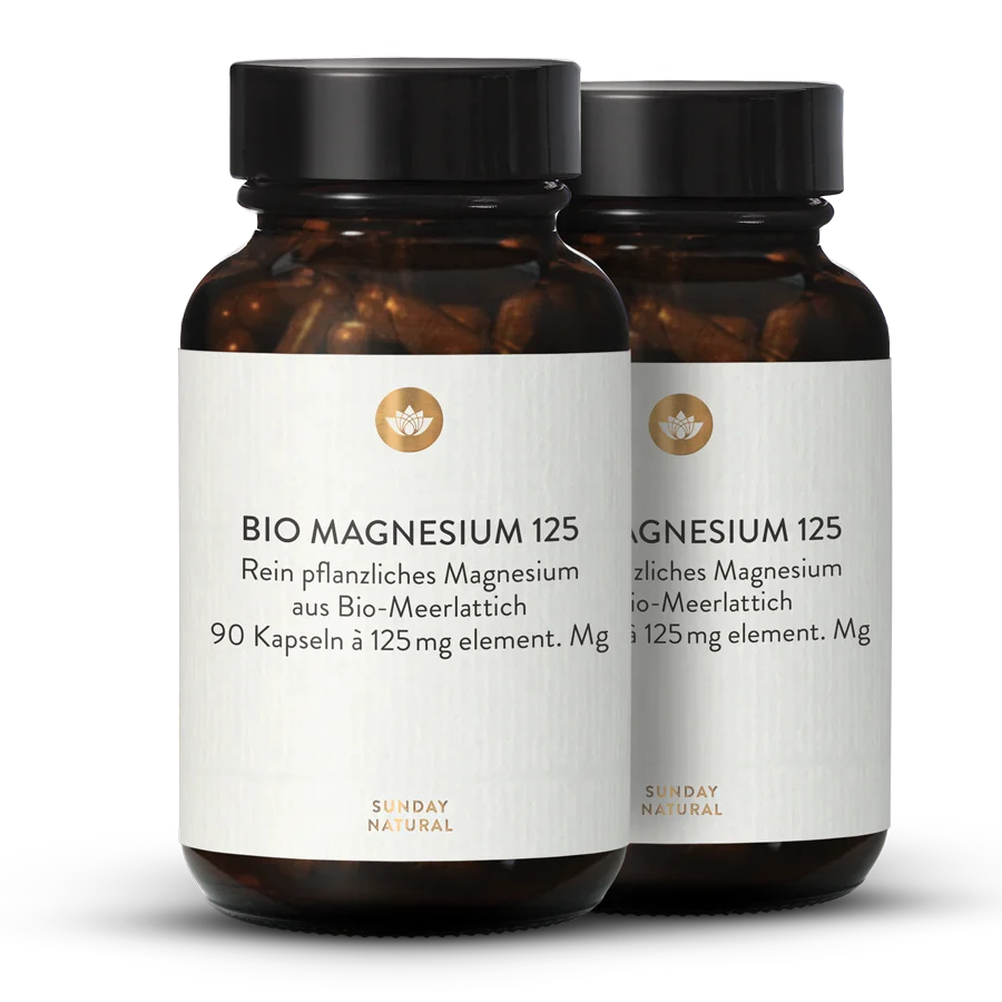 Magnésium marin bio 125 mg 2 x 90 gélules