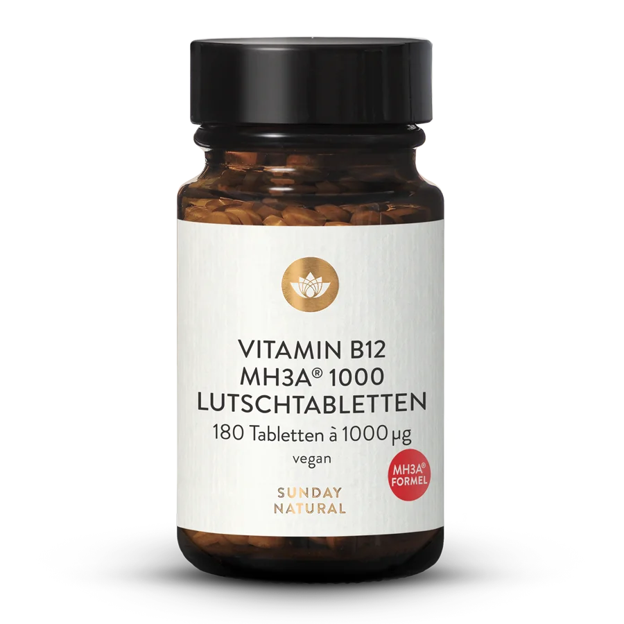 Vitamin B12 MH3A® 1000µg Lozenges 180 tablets