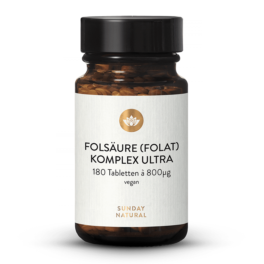 Folsäure (Folat) Komplex Ultra 800 180 Tabletten