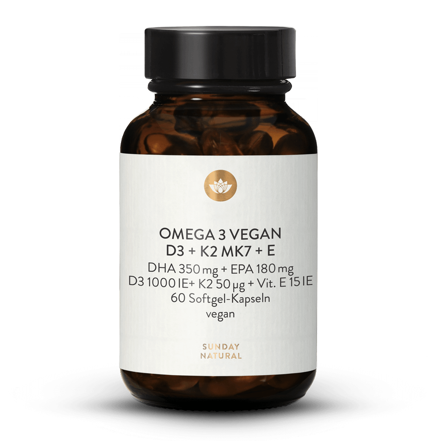 Vegan Omega-3 Plus Vitamins D3 + K2 + E 60 capsules