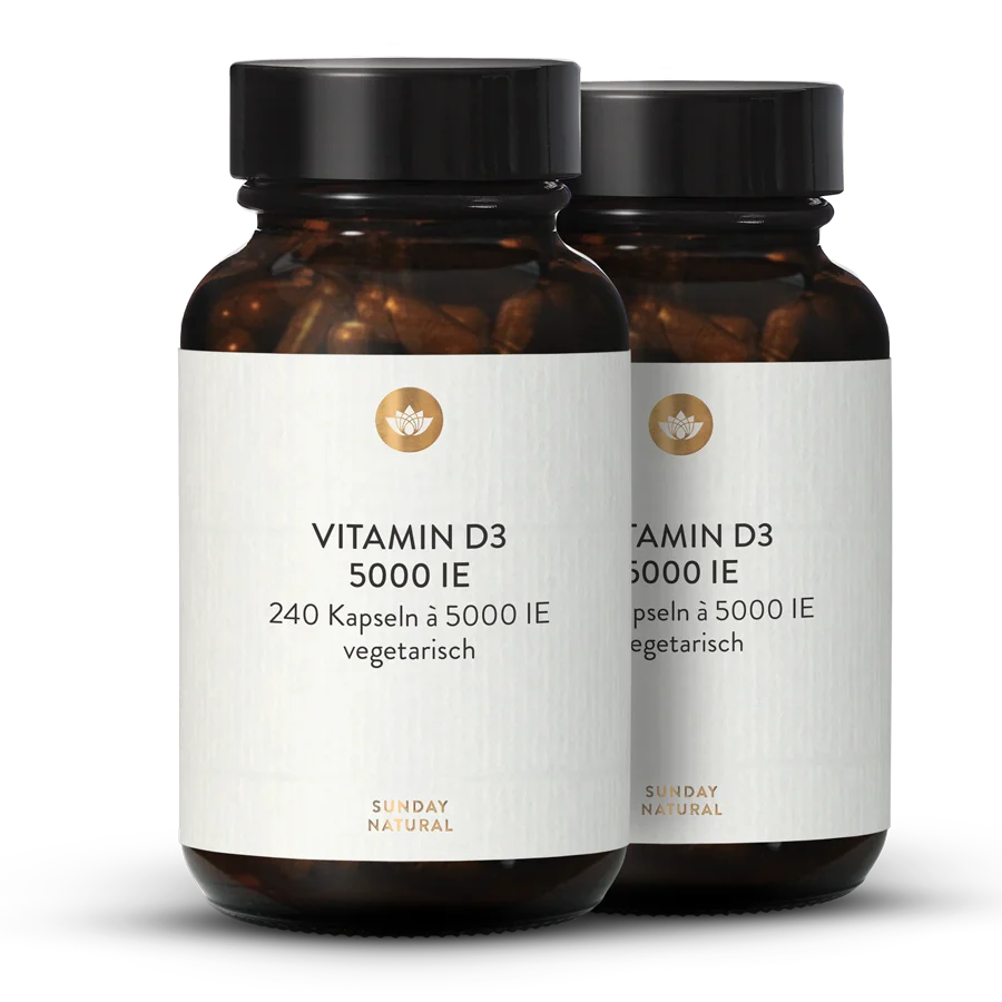 Vitamin D3 5.000IE Hochdosiert 2x240 Kapseln