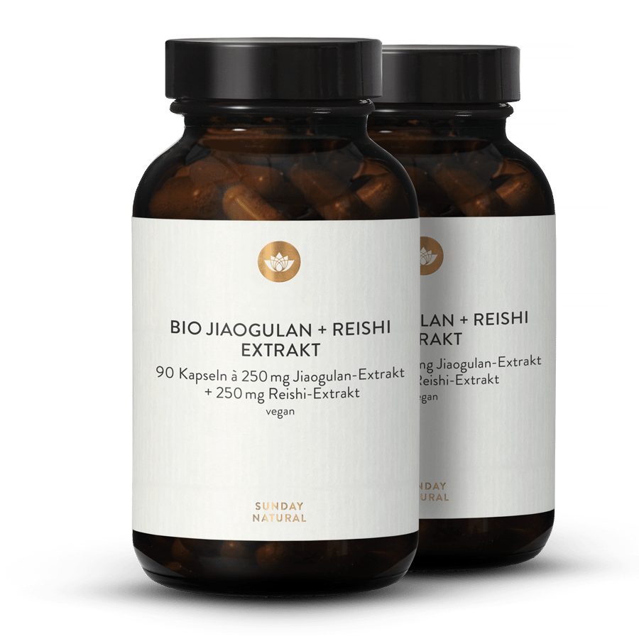 Jiaogulan Extrakt Bio + Reishi Extrakt Bio Kapseln 2x90 Kapseln