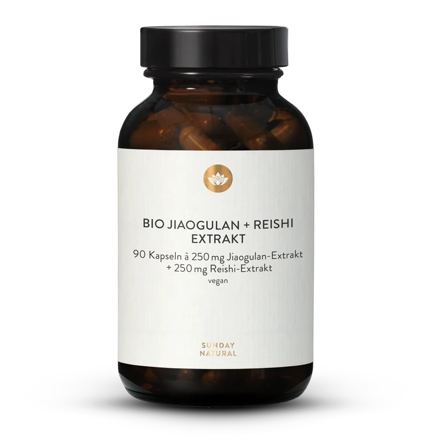Organic Jiaogulan Extract + Organic Reishi Extract Capsules 90 capsules