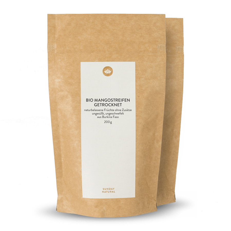 Gedroogde Mangostukjes Bio 2x200g