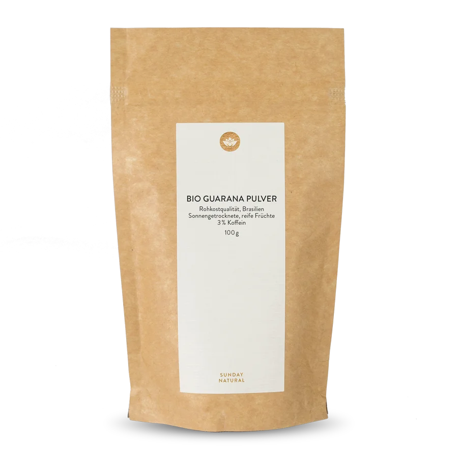 Organic Raw Guarana Powder 2.7%–3.2% Caffeine 100g