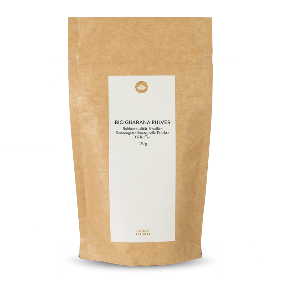 Bio Guarana Pulver Rohkost 3 % Koffein 100g