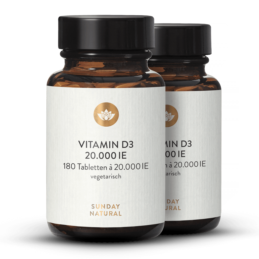 Vitamin D3  20.000IE Tabletten 2x180 Tabletten