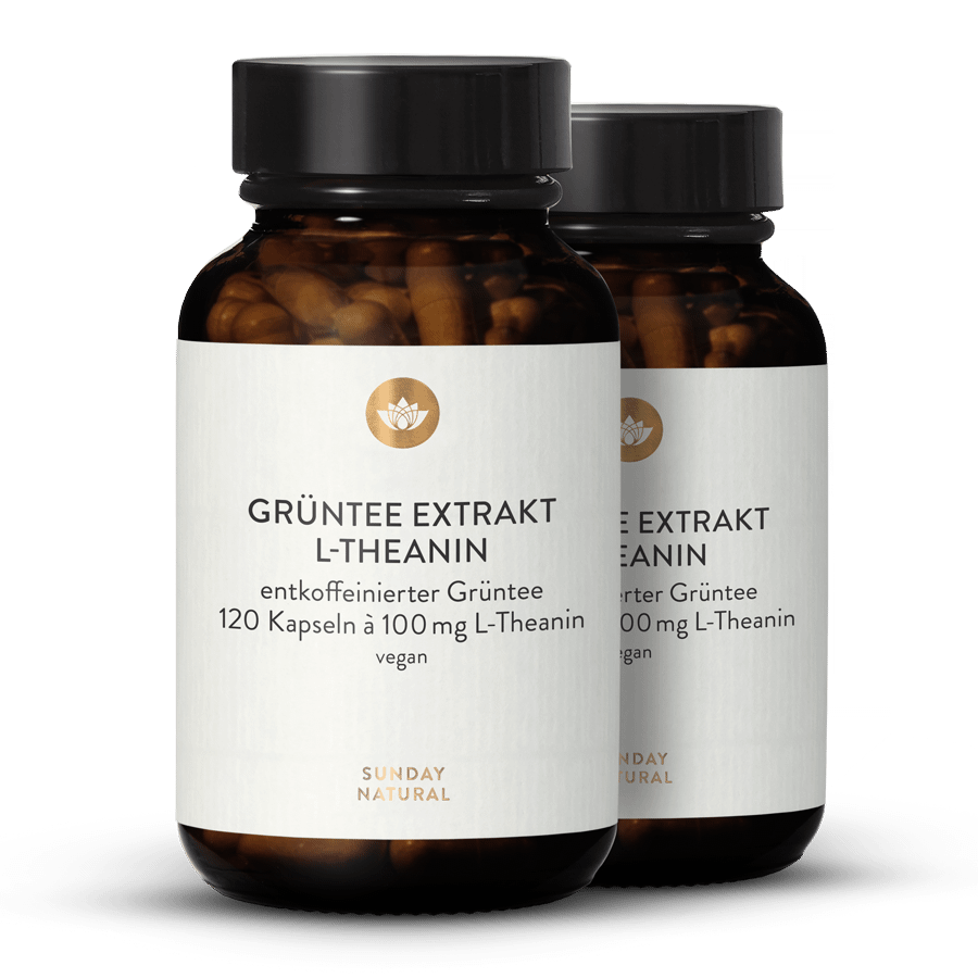 Green Tea Extract L-Theanine 100mg 2x120 capsules