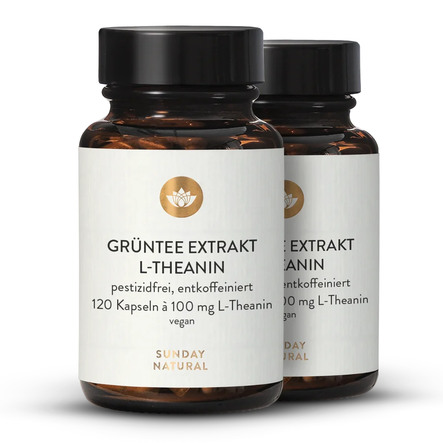 Extrait de thé vert L-théanine 100 mg 2 x 120 gélules