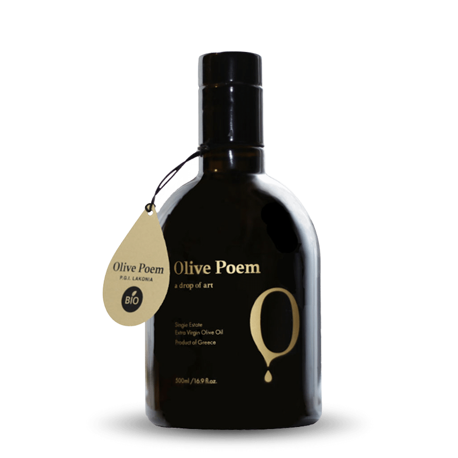 Huile D'olive De Grèce Extra-vierge Bio Olive Poem - A Drop Of Art 500 ml