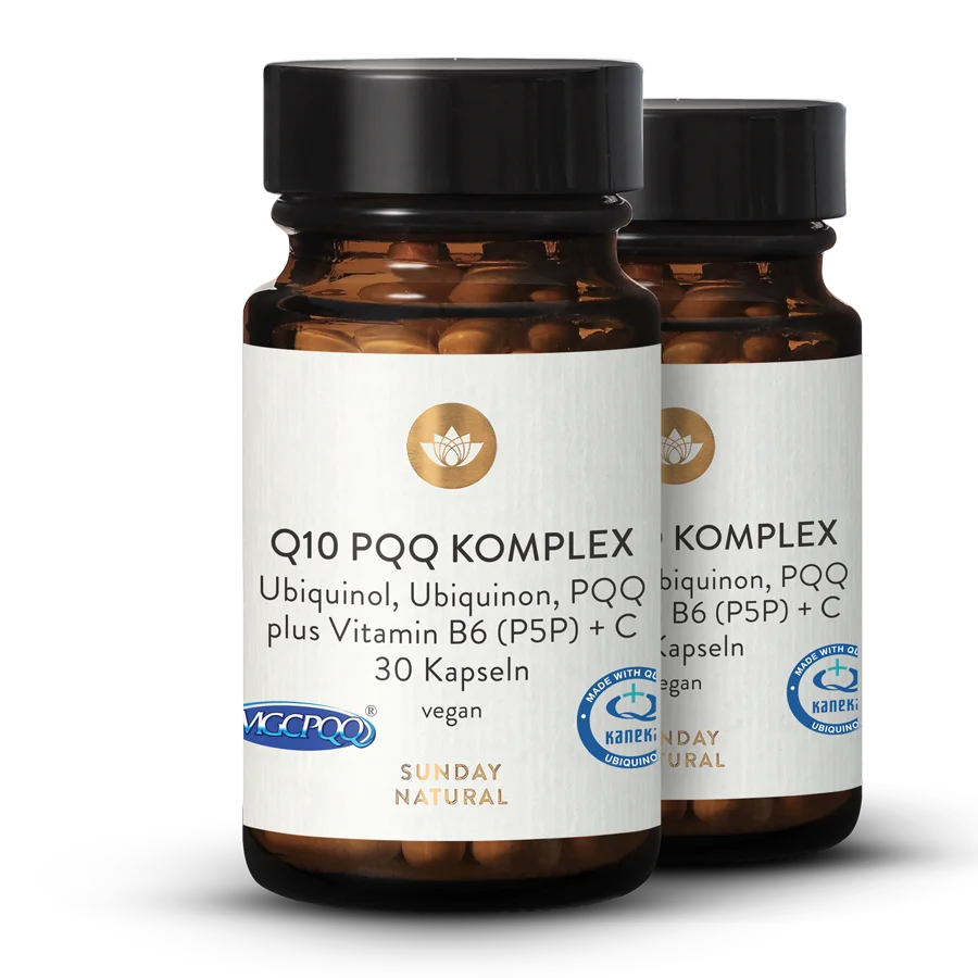 Q10 PQQ Komplex Plus B6 (P5P) + Vitamin C 2x30 Kapseln