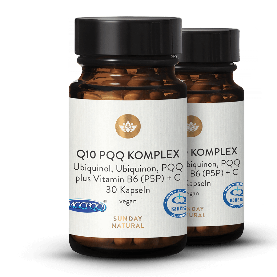 Q10 PQQ Komplex Plus B6 (P5P) + Vitamin C 2x30 Kapseln