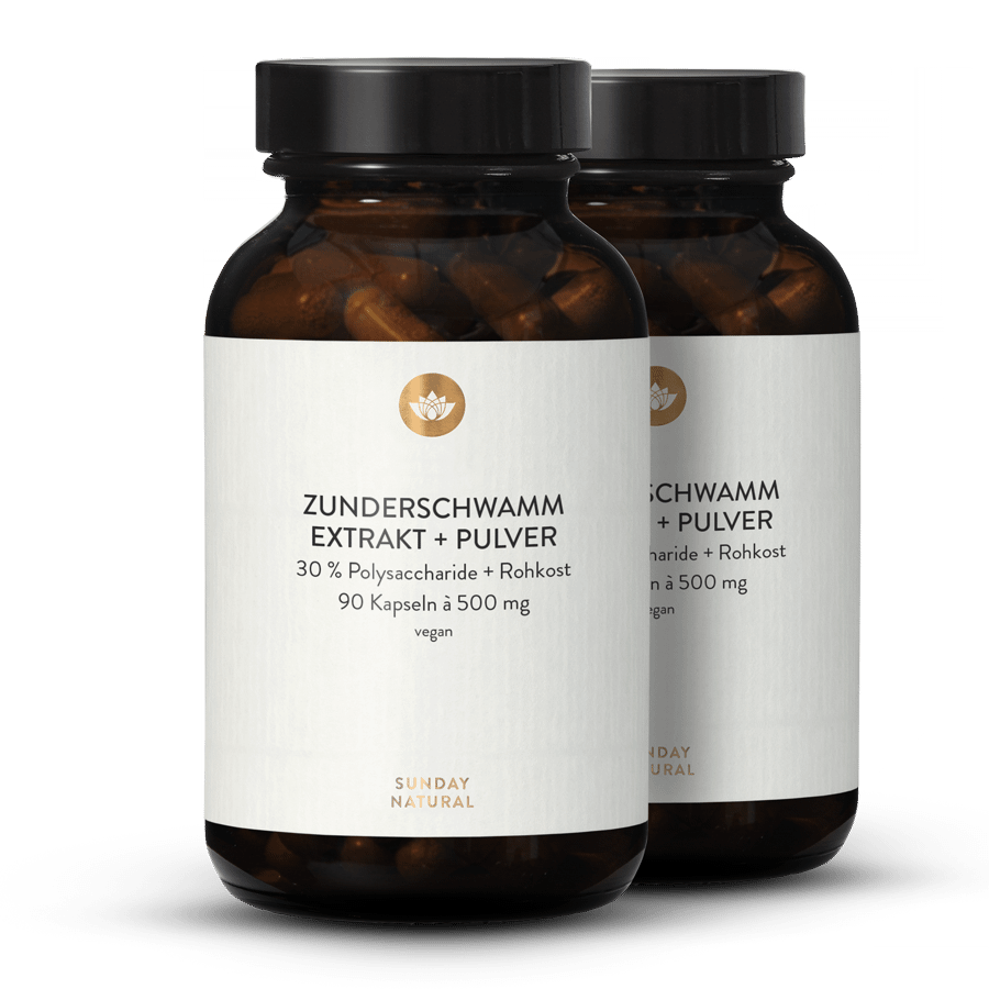 Zunderschwamm Extrakt + Pulver Kapseln 2x90 Kapseln