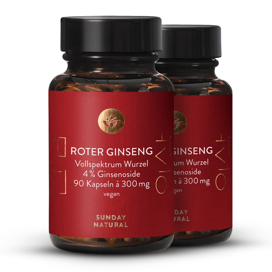 Roter Ginseng Natur 4% 2x90 Kapseln