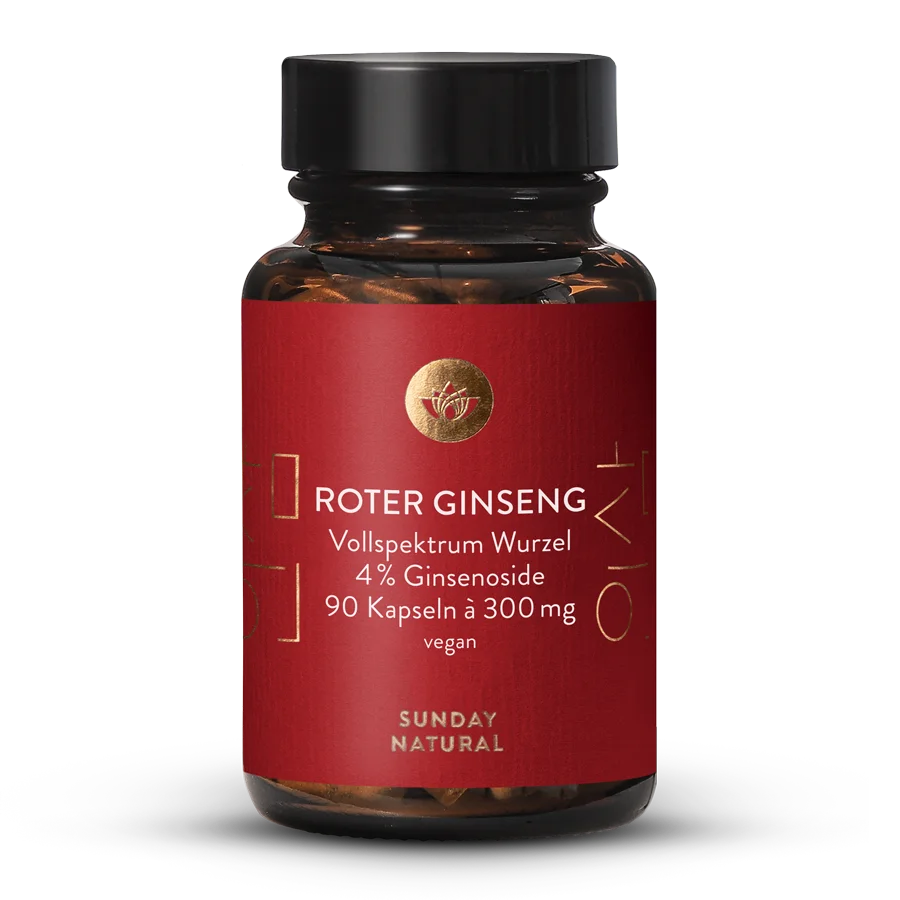 Ginseng rouge naturel 4 % 90 gélules